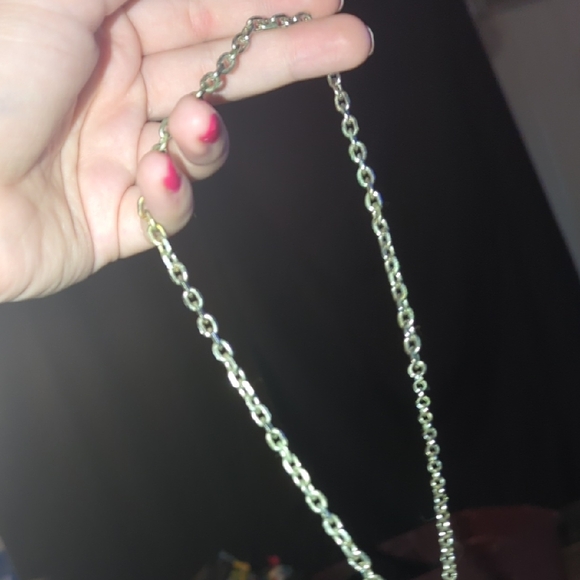 Garage Silver Necklace with Lock and Tag Charms - Picture 3 of 4